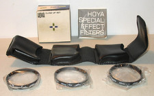 3 Hoya Coated Close Up Clear Lens Filter Set 49mm 1 2 4 With Case