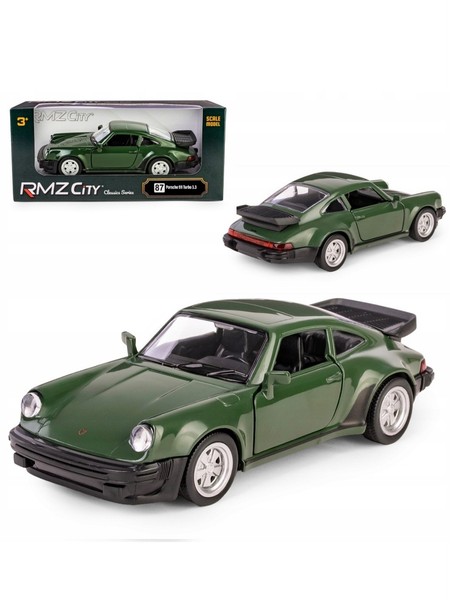Porsche 911 Turbo 3.3 Rmz City MaßStab:1:32 Metall-Kunststoff Modellauto GrüN-image