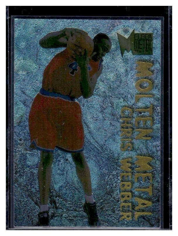 1996-97 Fleer Metal Molten Metal Chris Webber #30 Washington Bullets HOF