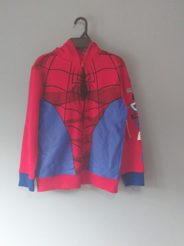 New Marvel Spider Man Hooded Jacket Size 10/12 - Picture 4 of 4