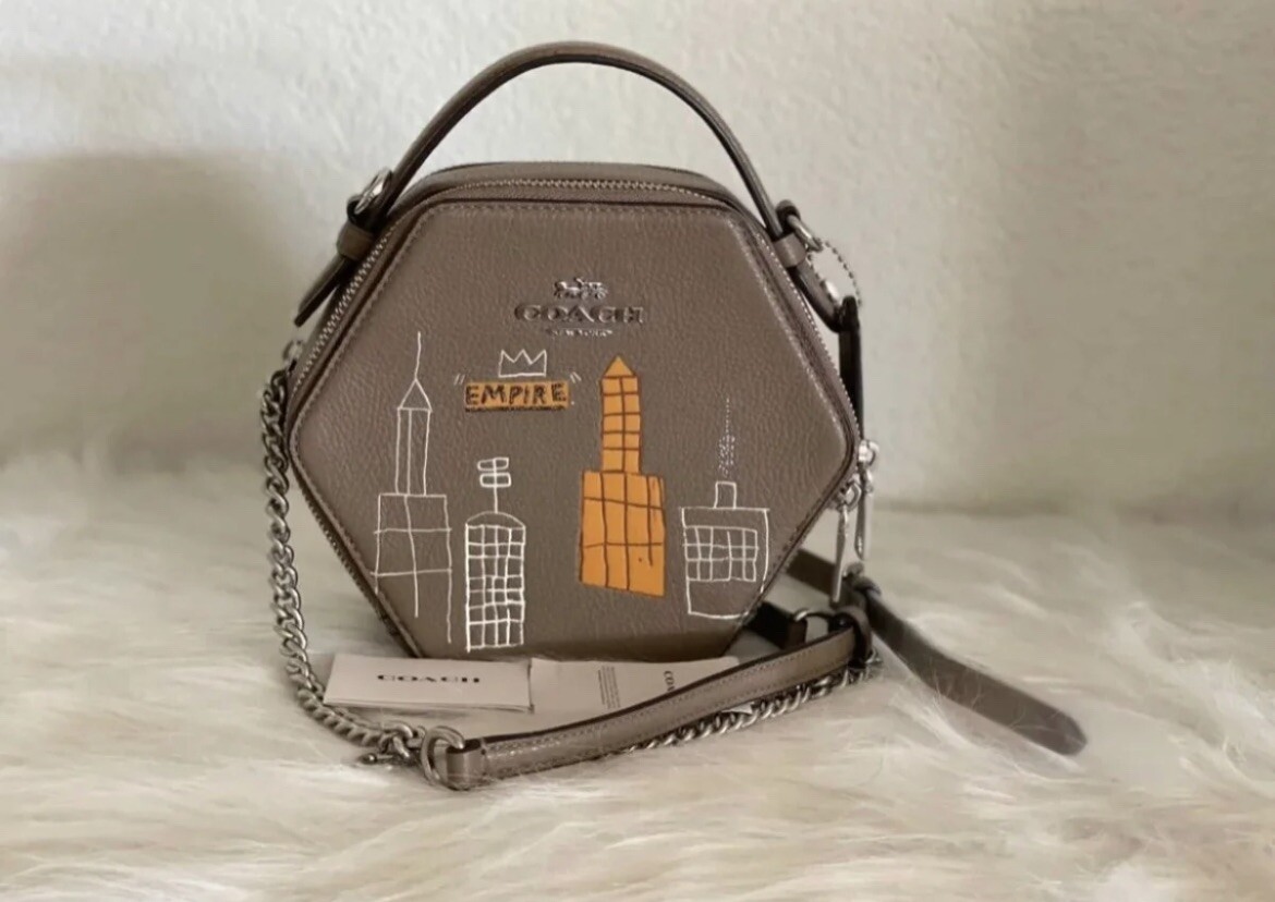 NWT Coach X Jean Michel Basquiat Hexagonal Crossbody C5654 NWT Coach X Jean Michel Basquiat Hexagonal Crossbody C5654