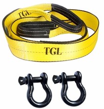Off Road Recovery Kit 13 X 8 Tree Saver Strap 2 34 D Rings Tow Atv Tow