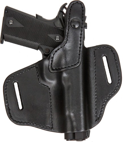 On Duty Conceal RH LH OWB Leather Gun Holster For Springfield Full Size 9 40 45 - Picture 2 of 7