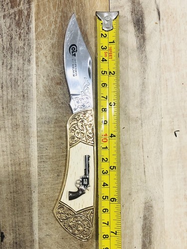 FRANKLIN MINT COLT 1860 ARMY PISTOL SLIP JOINT COLLECTOR KNIFE - Picture 13 of 17