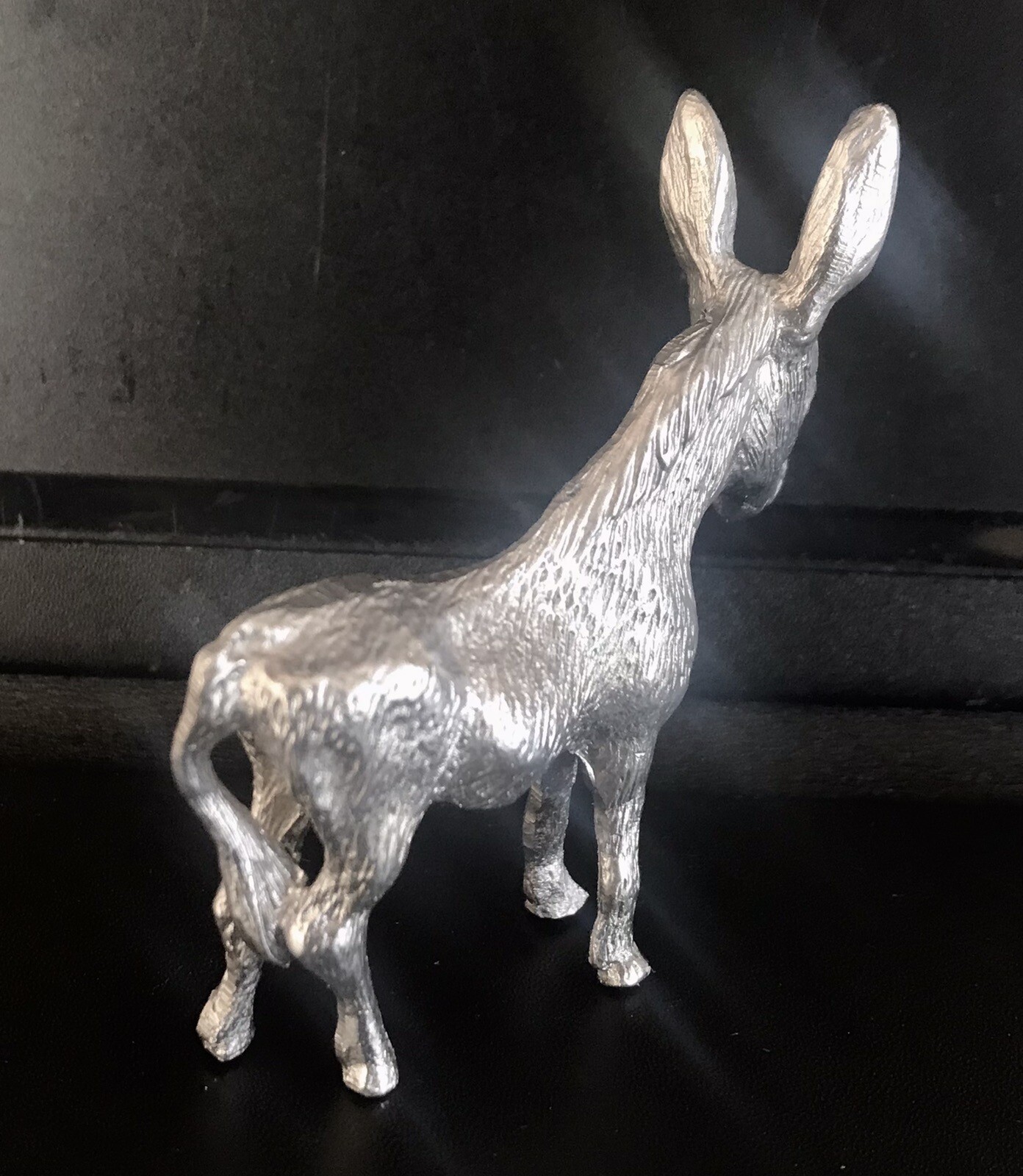 Pewter Donkey Mule Highly Detailed Statue Figurine สถานีตำรวจภูธรตากใบ