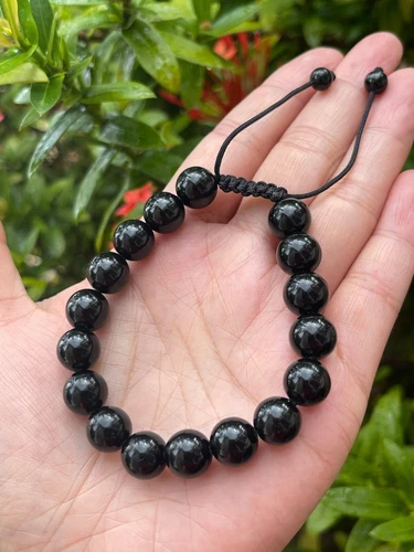 Grade A++ Edelstein Perlen verstellbar Armband 10 mm, echte Kristalle Armbänder - Bild 19 von 124