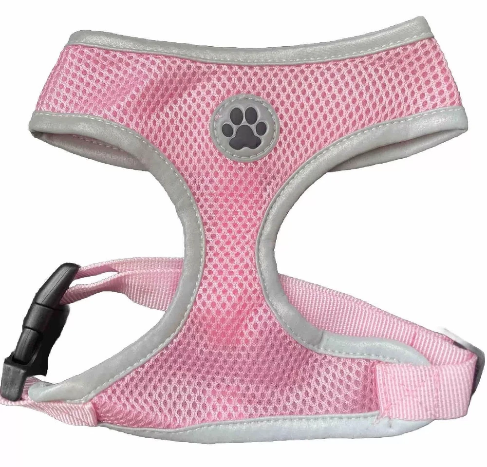 Dog Harness, No Pull Reflective Adjustable Breathable Mesh Paw Design S M L