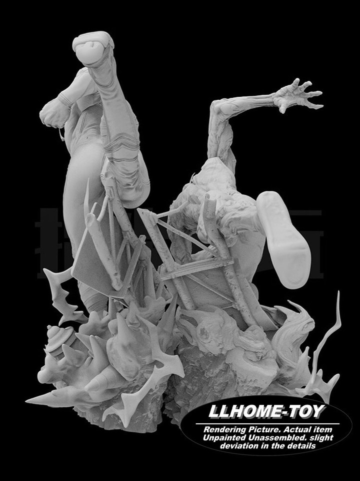 Anime Movie The Flash With Reverse Flash Fight Resin 3D Print GK Kit Anime movie the flash with reverse flash fight resin 3d print gk kit