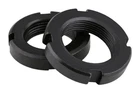 2pcs M25X1mm Fine Thread Round Locknut Slotted Nut Retaining Castle Nut