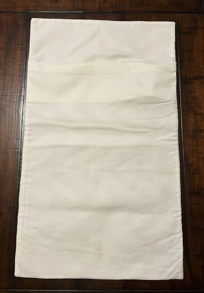 NEW Pottery Barn Chevron Crewel Embroidered Lumbar Pillow Cover Fall Honey Gold - Image 4 of 4