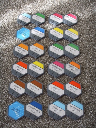 U-Build MONOPOLY 12 Double District Tiles Replacement Parts Game Pieces 2010 - 第 1/1 張圖片