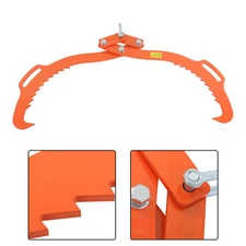 32in Log Lifting Tongs 2 Claws Timber Claw Hook Heavy Duty Grapple Timber