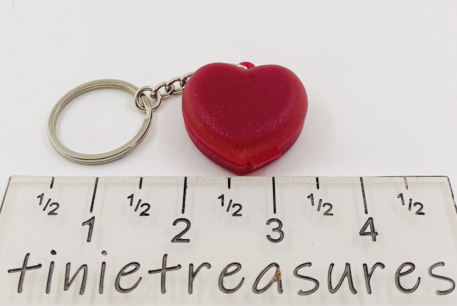 Tupperware keychain Heart keeper Mini new tinietreasures