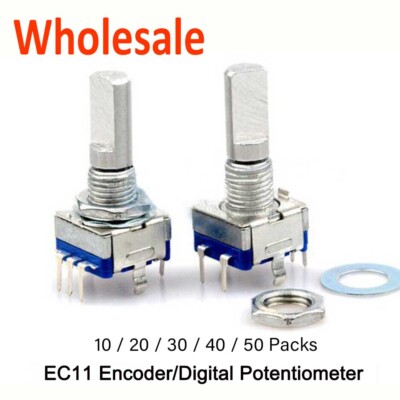 10/20/30/40/50xRotary Encoder&Switch EC11 Audio Digital Potentiometer Handle 2cm