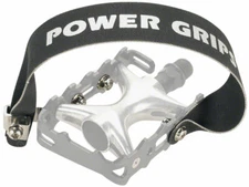 Power Grips Standard 295mm Pedal Straps Black + Hardware f/ MTB Hybrid Road Bike