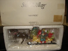 Vintage Dept 56 -Original Snow Village “Hayride” #5117-9 1988 Sleigh Ride w/Box
