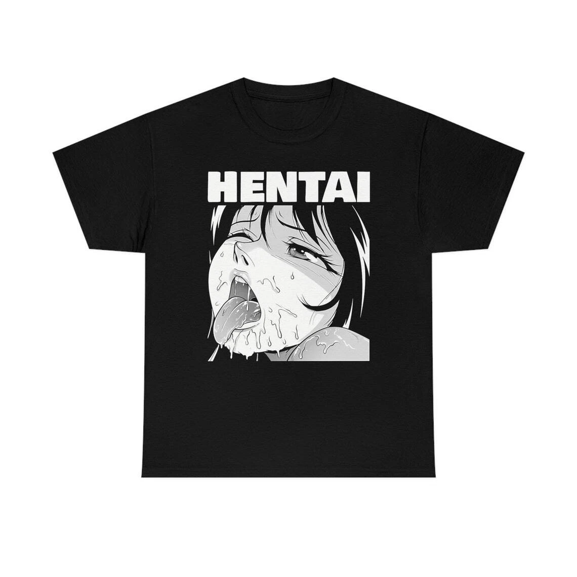 Unisex Waifu Material Hanime Girl T-Shirt, Manga Lewd Ahegao Shirt | eBay