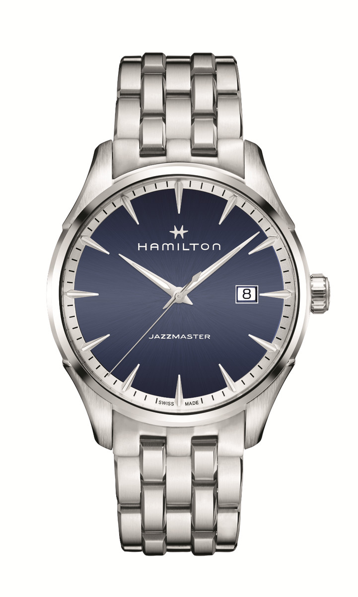 Hamilton H32451141 Jazzmaster Gent Quartz Blue 45mm - NEW - FREE 