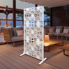 Outdoor Privacy Fence Screen Decorative Panels Privacy Screen Fence Panels White