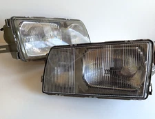Head Lights Used OEM BOSCH  Mercedes Benz W126 SE SEL Sedan Euro Headlights set