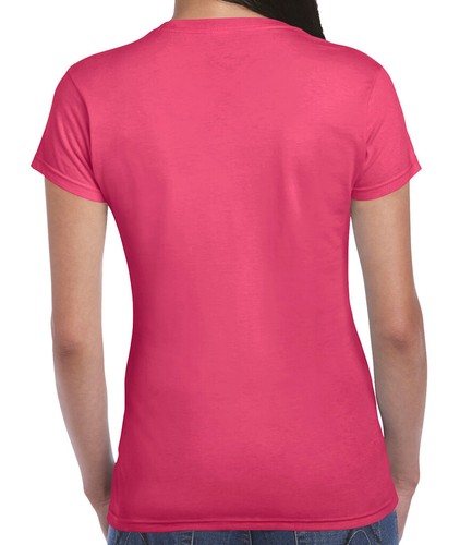 Gildan Women's Softstyle Tee Crew Neck T-shirt Soft Plain Cotton Casual T Shirt - Picture 35 of 35