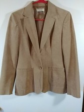 Vtg. 80's Adolph Schuman for Lilli Ann, Ultra Suede Camel Blazer/Jacket, 2863