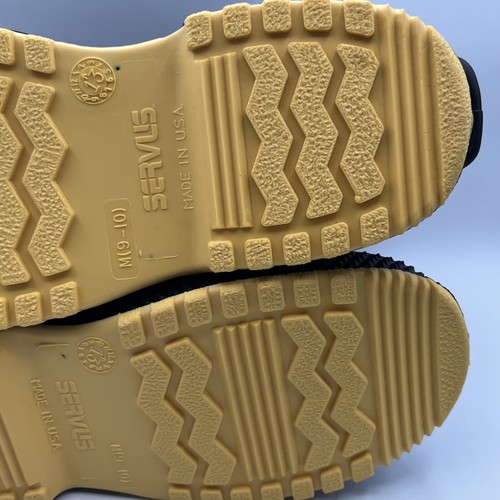 Servus 12" Rubber Boots Yellow Sole Construction Postal Police Medium 9-10 *Open - Picture 17 of 18