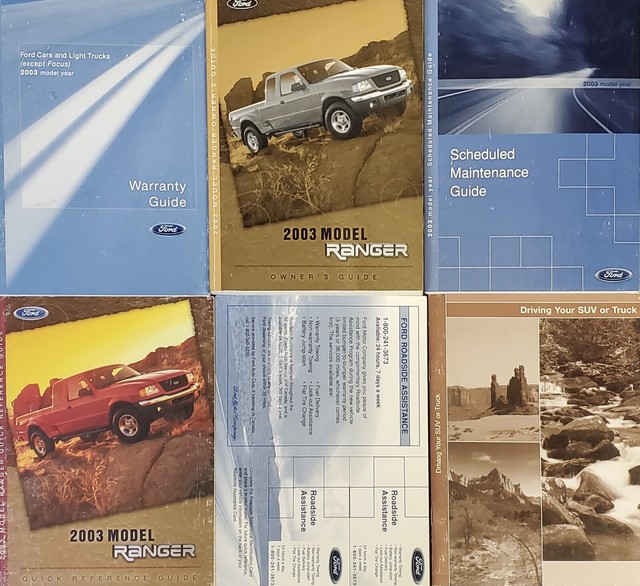 2003 Ford Ranger Owners Guide Handbook, Ford Ranger Owners Manual W