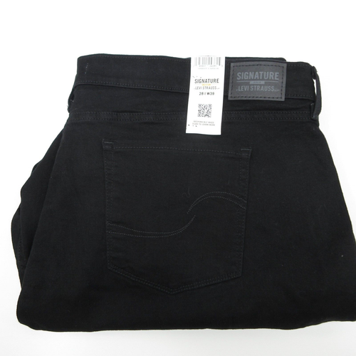 Signature By Levis Strauss & Co Gold Label Mid Rise Cuffed Capri Black Size 28