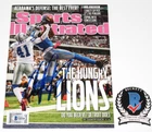 CALVIN JOHNSON DETROIT LIONS SIGNED SPORTS ILLUSTRATED FULL MAGAZINE BECKETT COA