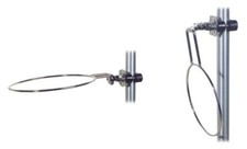 PORTA PARABORDO SINGOLO ABBATTIBILE IN ACCIAIO INOX Ø 23 PORTAPARABORDI