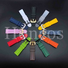 22 - 26 MM Soft Rubber Black Sport Diver Watch Band Strap Fits For Luminox IRB