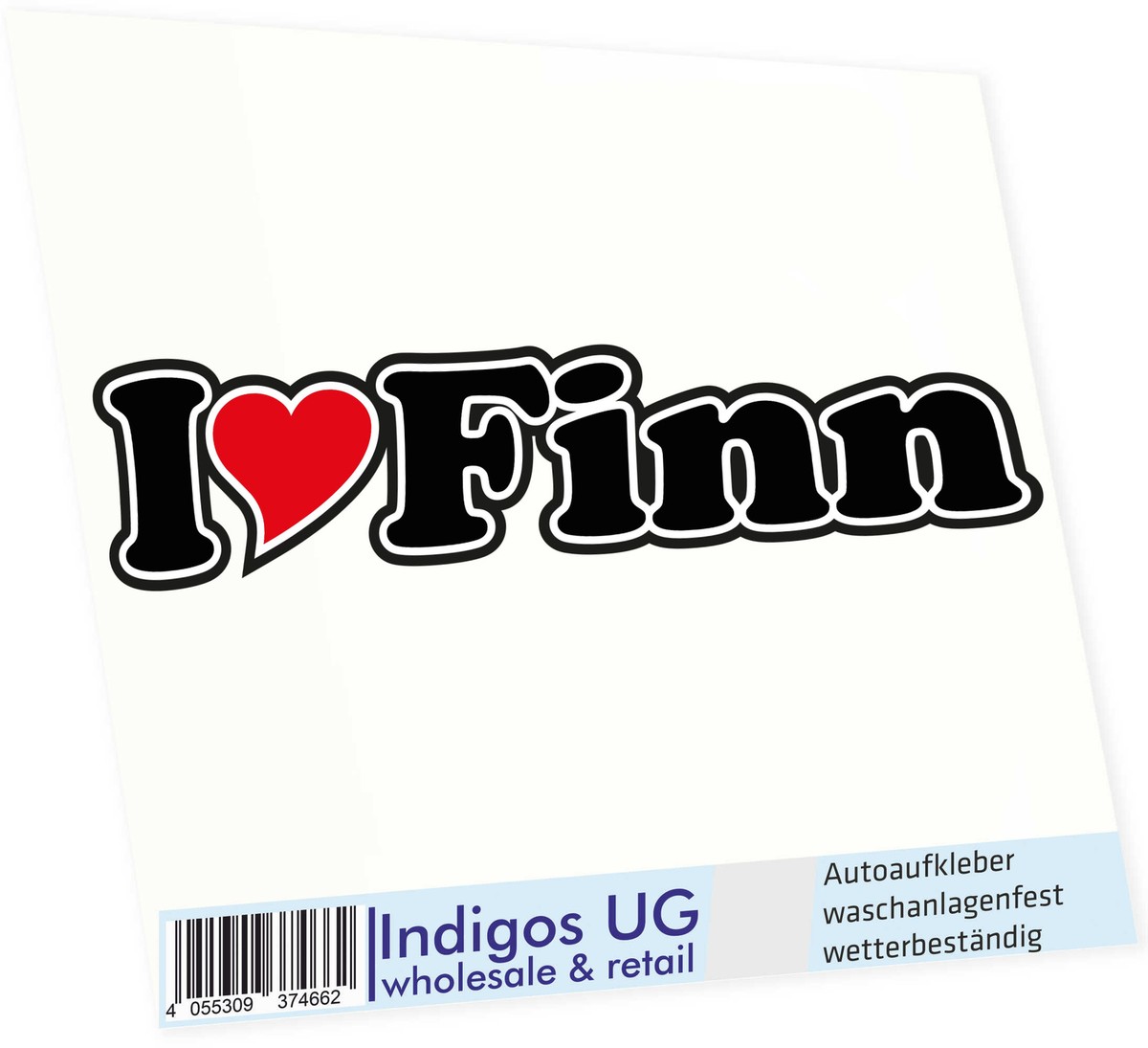 Frankreich Herz Aufkleber 4er Set - Trikolore Vinyl Sticker 75mm Für Auto & Laptop