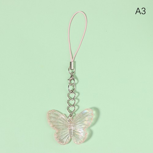 Sweet Cool Colorful Butterfly Mobile Phone Lanyard For Girls Cell Phone Straps - 第 15/15 張圖片