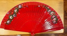 New Wood Spanish Flamenco Vintage Wooden Folding Hand Fan Both Side Painted