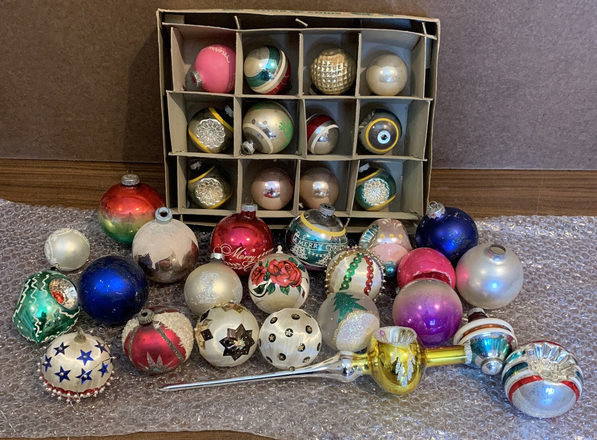 Vintage Glass Christmas Ornaments - Shiny Brite , W Germany & More