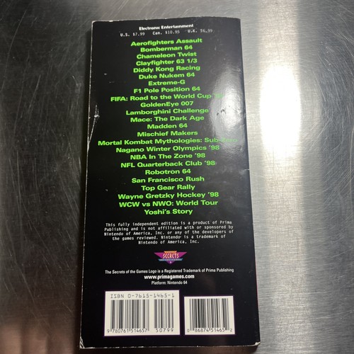 Nintendo 64 Pocket Power Guide Volume 3 1998 Prima Publishing N64 System - Imagen 3 de 3