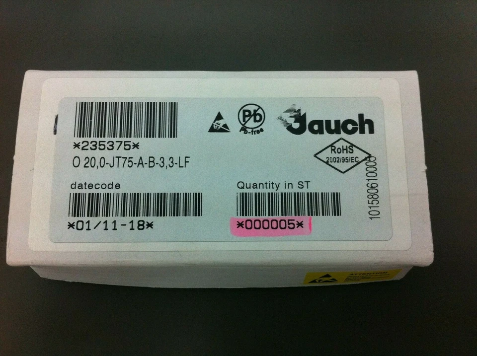 O20,0-JT75-A-B-3,3-LF - JAUCH - 5 pcs - TCXO Crystal Oscillator 20MHz 3.3V SMD - Image 3 of 3