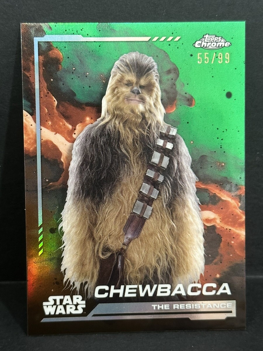 2024 Topps Chrome Star Wars #107 Chewbacca Green Refractor /99 | eBay