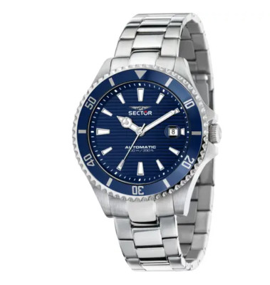 Orologio Sector Uomo Automatico Acciaio Quadrante Blu Vetro Zaffiro _R3223161007