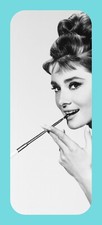 Audrey Hepburn - Porta cigarrillos - Marcador fotográfico laminado - 2,5 x 6 pulgadas