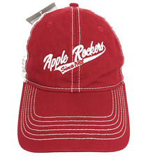 Apple Rockers Hat Spell Out Script Logo Mesh Strap Back Trucker Baseball Dad Cap