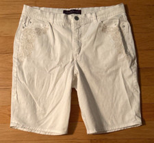 Gloria Vanderbilt White Chino Shorts - Women's Size 14