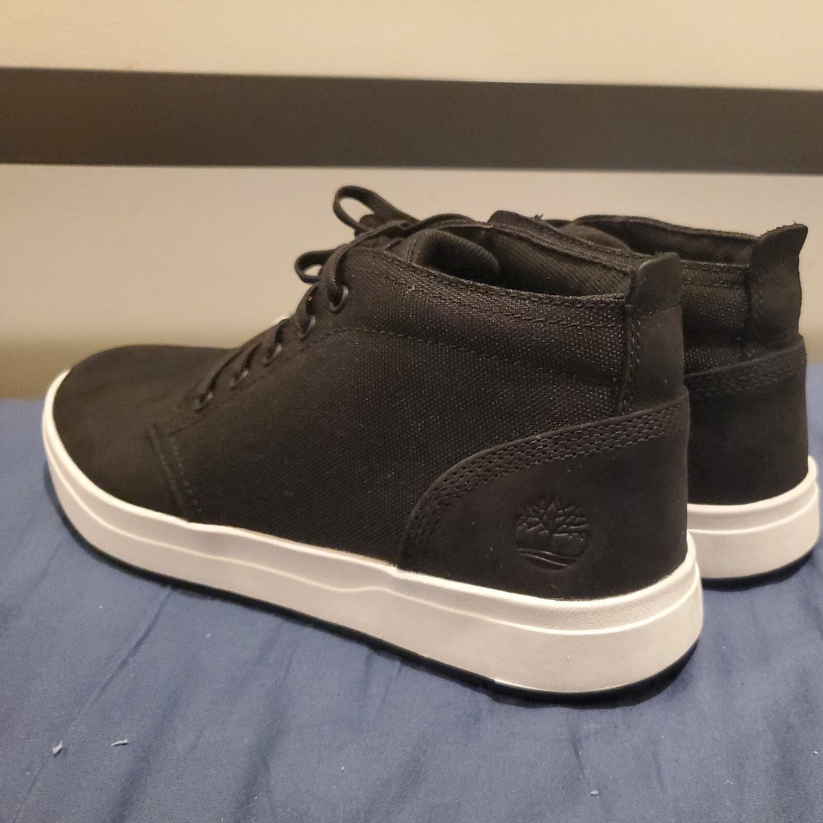 Timberland # A015 Black Chukka Mixed Media Mens 11.5 Vguc Timberland 1973 Newman Chukka Boot – DTLR main image 3