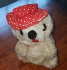 Vintage Russ Berrie 1977 Stuffed Animal Plush Toy Soft 5" Polka Dot Hat Koala