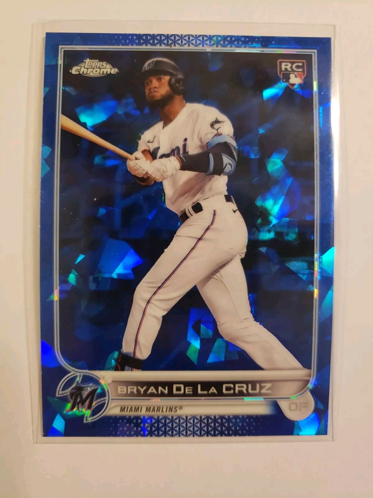 2022 Bryan De La Cruz RC Topps Chrome Sapphire Edition Rookie Card #22 Marlins