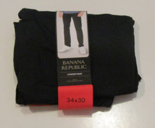 BANANA REPUBLIC Mens Black 5 Pocket Pants Slim Fit Size 32 W 32 L NWT
