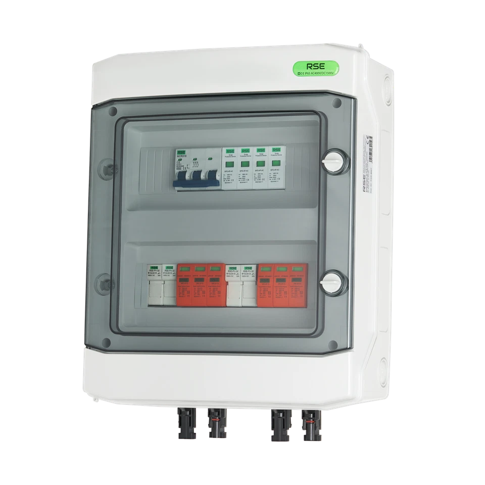 CAJA DE CONEXIONES SOLARES RSE FOTOVOLTAICA AC DC 1-2 CADENAS PROTECCIÓN CONTRA SOBRETENSIONES - Imagen 4 de 4