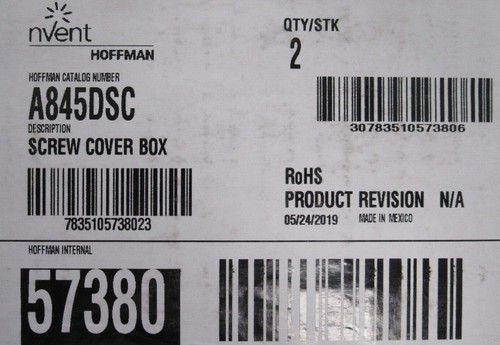 NEW BOX OF 2 NVENT HOFFMAN A845DSC JUNCTION BOX - Picture 3 of 3