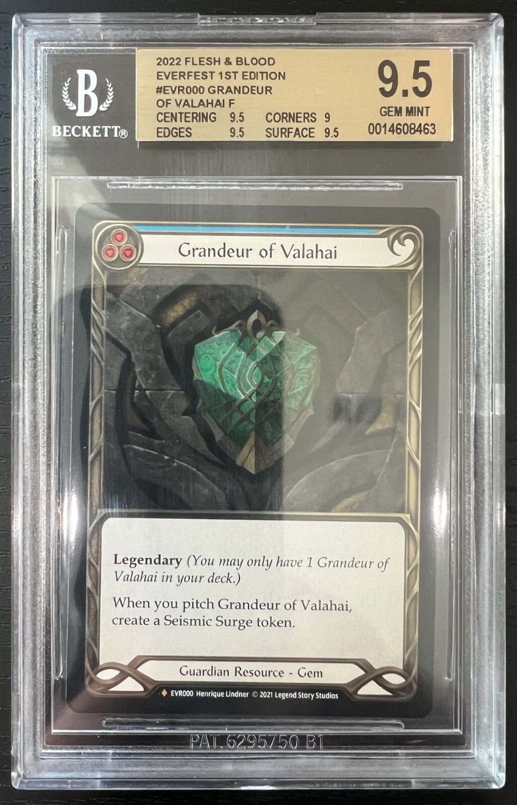2022 FLESH AND BLOOD EVERFEST 1ST CF GRANDEUR OF VALAHAI BGS 9.5